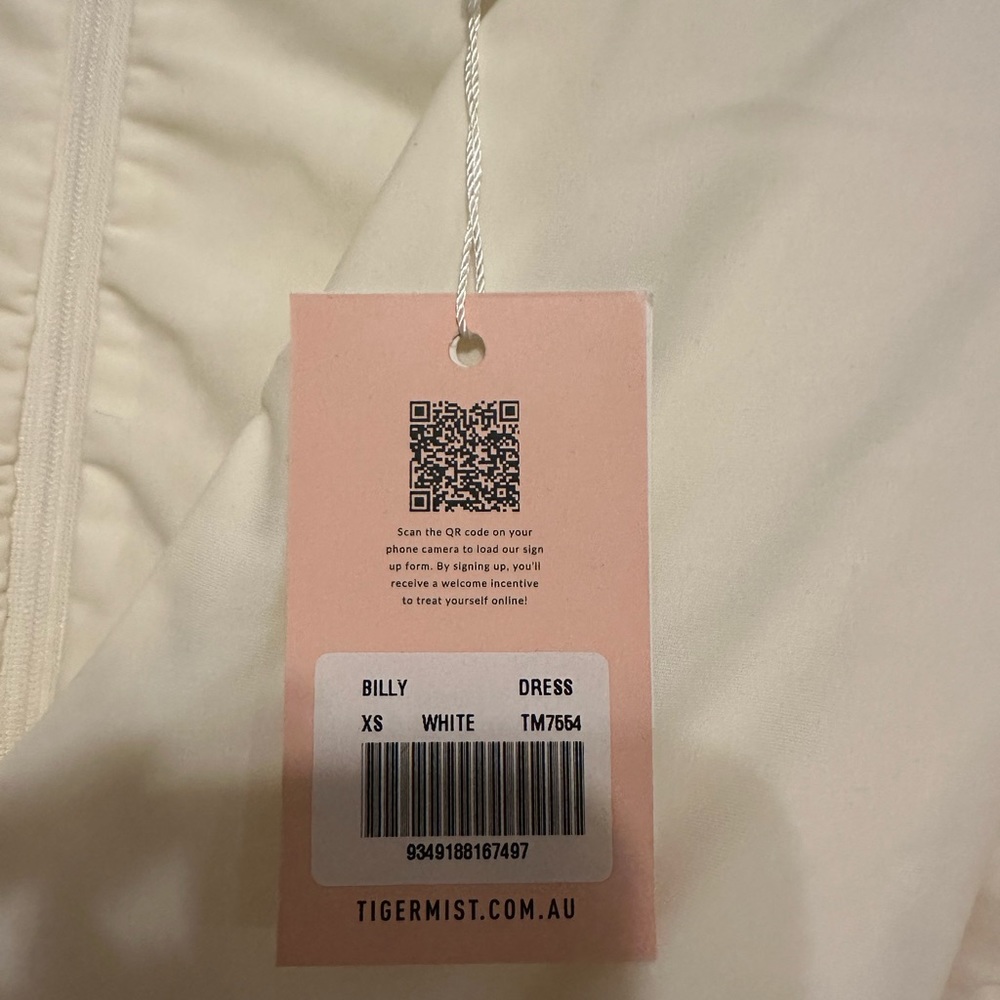 Tiger Mist Billy White Dress XS - Picture 3 of 5